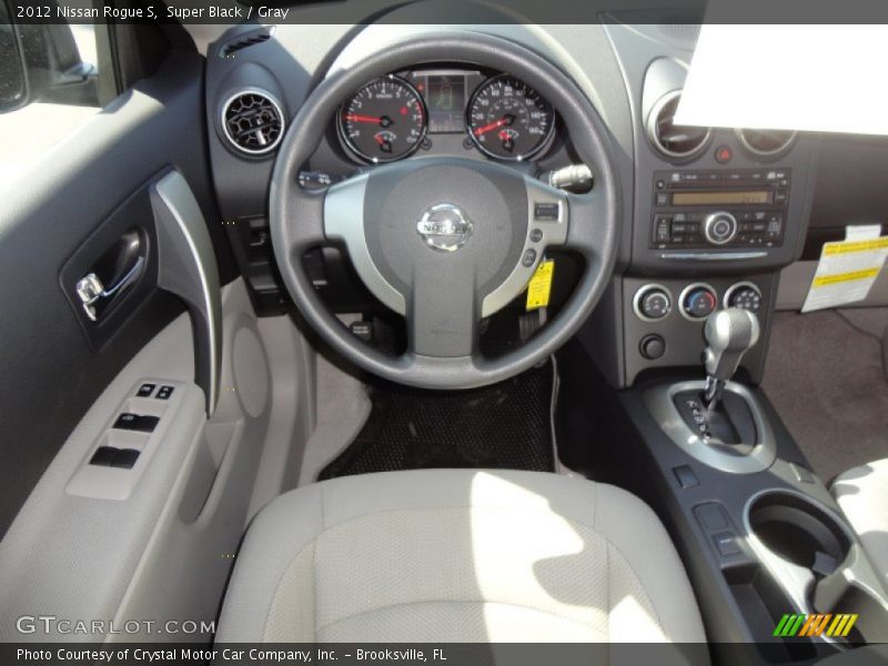 Super Black / Gray 2012 Nissan Rogue S