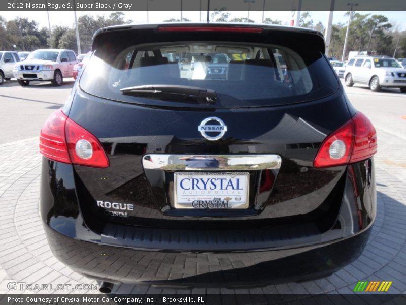 Super Black / Gray 2012 Nissan Rogue S