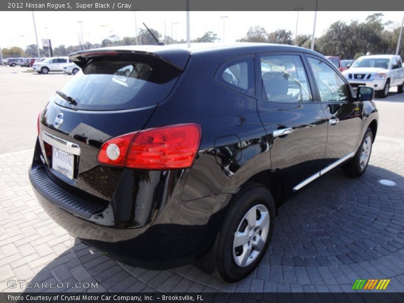 Super Black / Gray 2012 Nissan Rogue S
