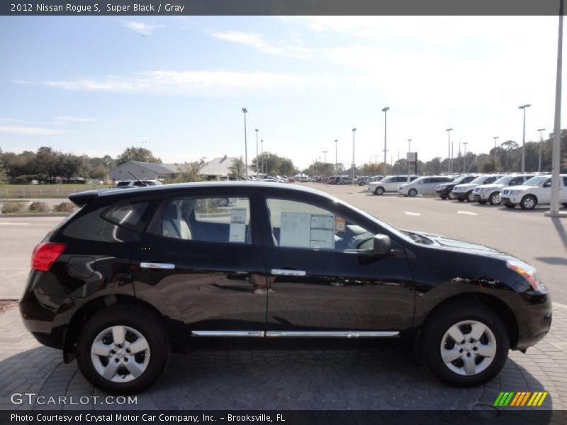Super Black / Gray 2012 Nissan Rogue S