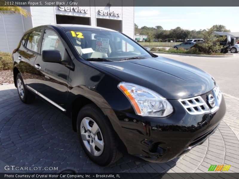 Super Black / Gray 2012 Nissan Rogue S