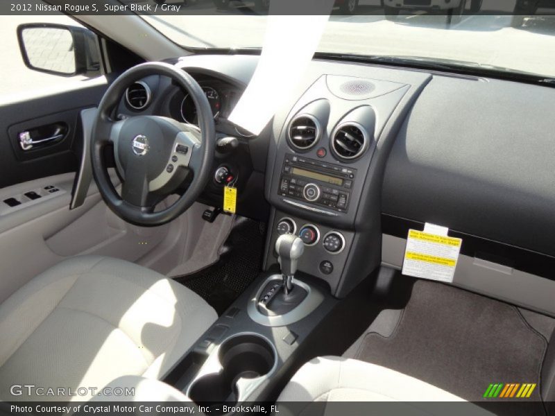 Super Black / Gray 2012 Nissan Rogue S