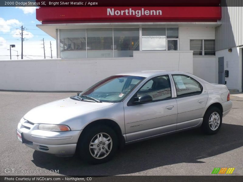Bright Silver Metallic / Agate 2000 Dodge Stratus SE