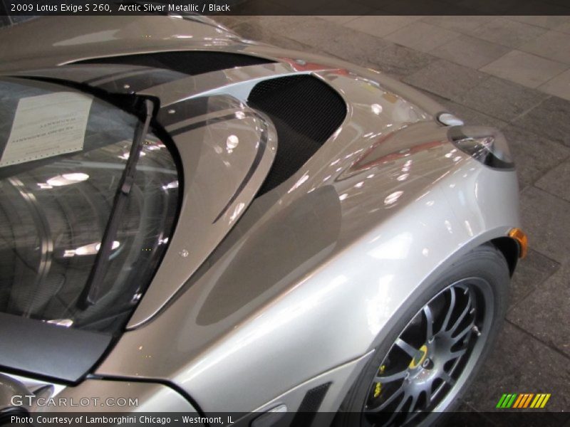 Arctic Silver Metallic / Black 2009 Lotus Exige S 260