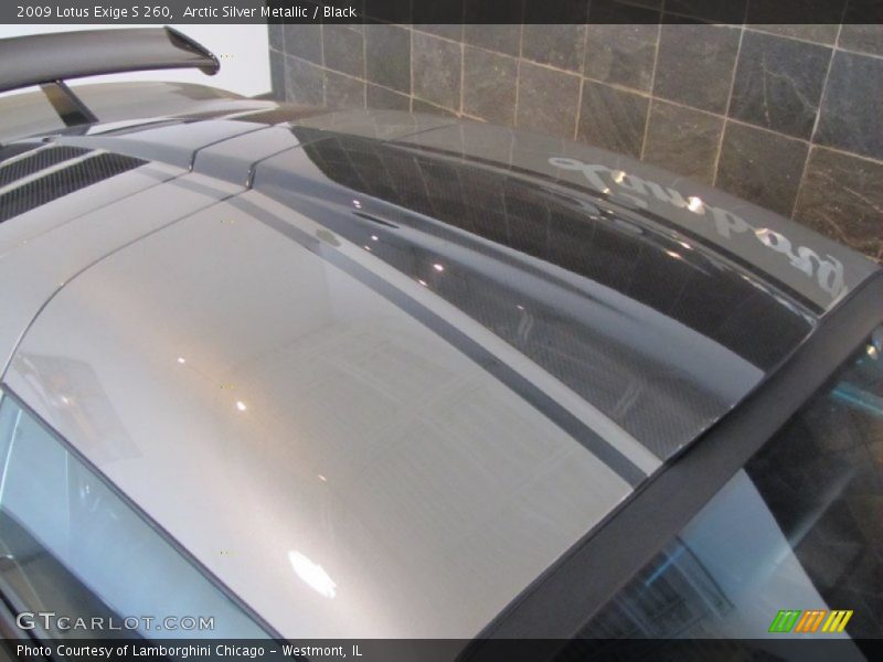 Arctic Silver Metallic / Black 2009 Lotus Exige S 260