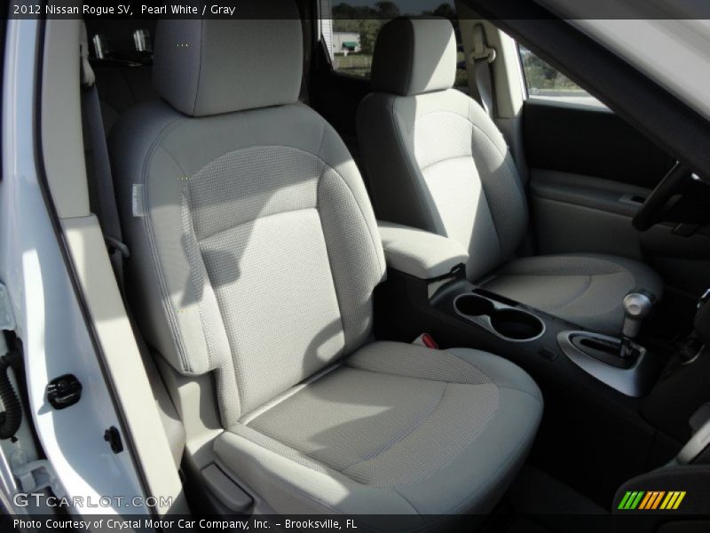 Pearl White / Gray 2012 Nissan Rogue SV