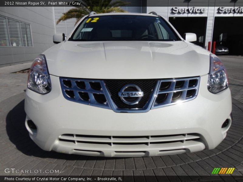 Pearl White / Gray 2012 Nissan Rogue SV