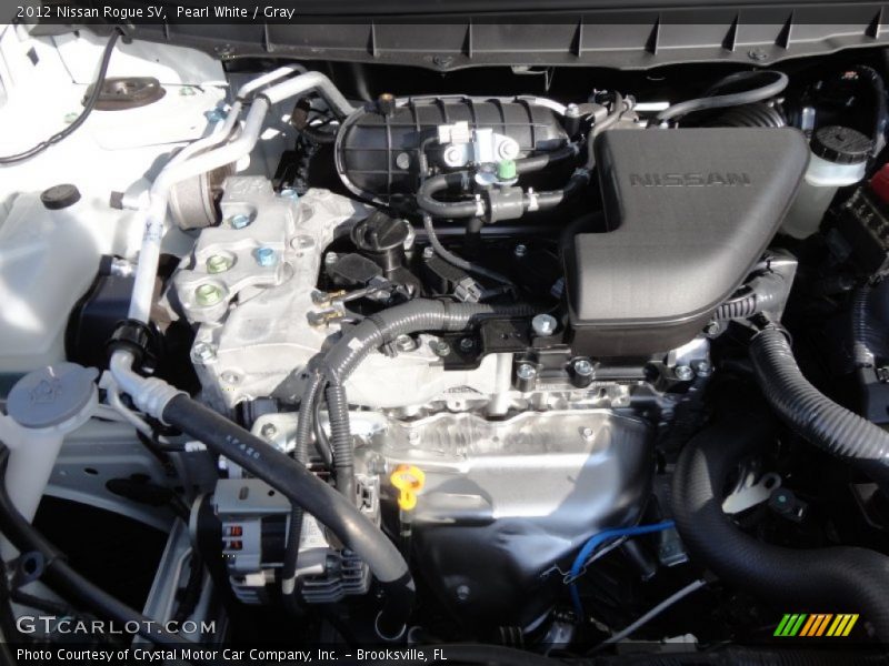 Pearl White / Gray 2012 Nissan Rogue SV