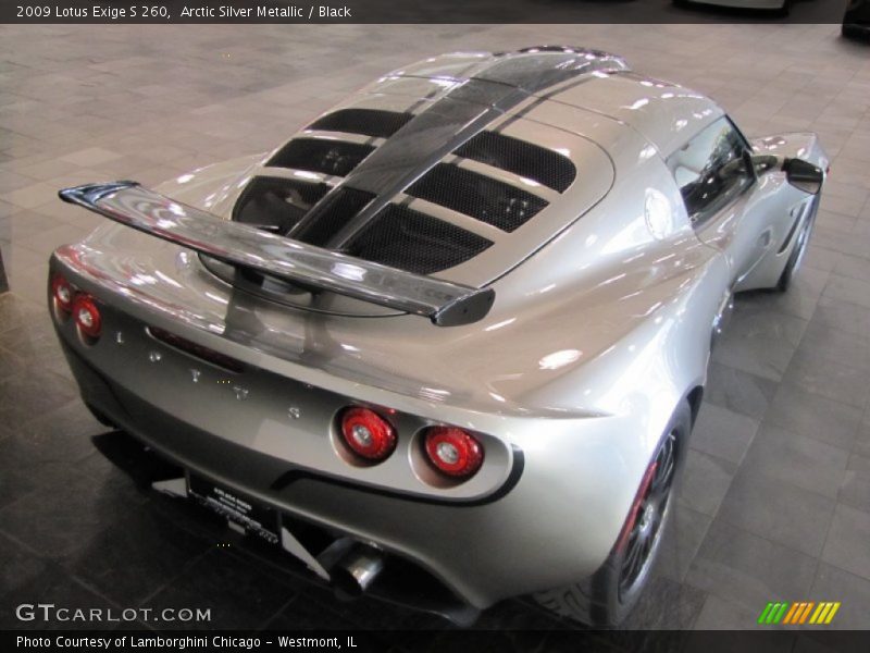 Arctic Silver Metallic / Black 2009 Lotus Exige S 260