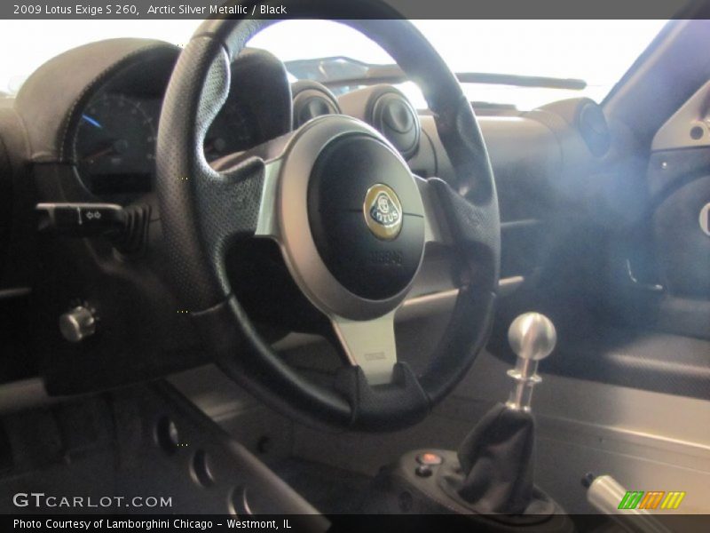 Arctic Silver Metallic / Black 2009 Lotus Exige S 260
