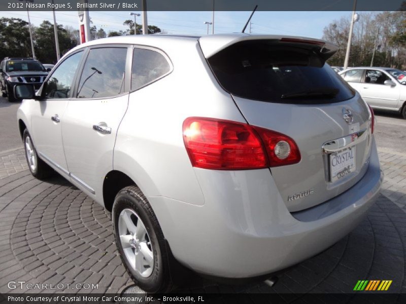 Brilliant Silver / Black 2012 Nissan Rogue S