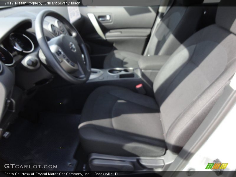 Brilliant Silver / Black 2012 Nissan Rogue S