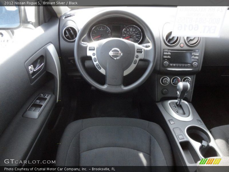 Brilliant Silver / Black 2012 Nissan Rogue S