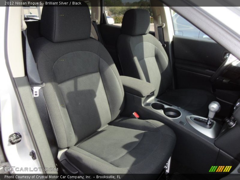 Brilliant Silver / Black 2012 Nissan Rogue S