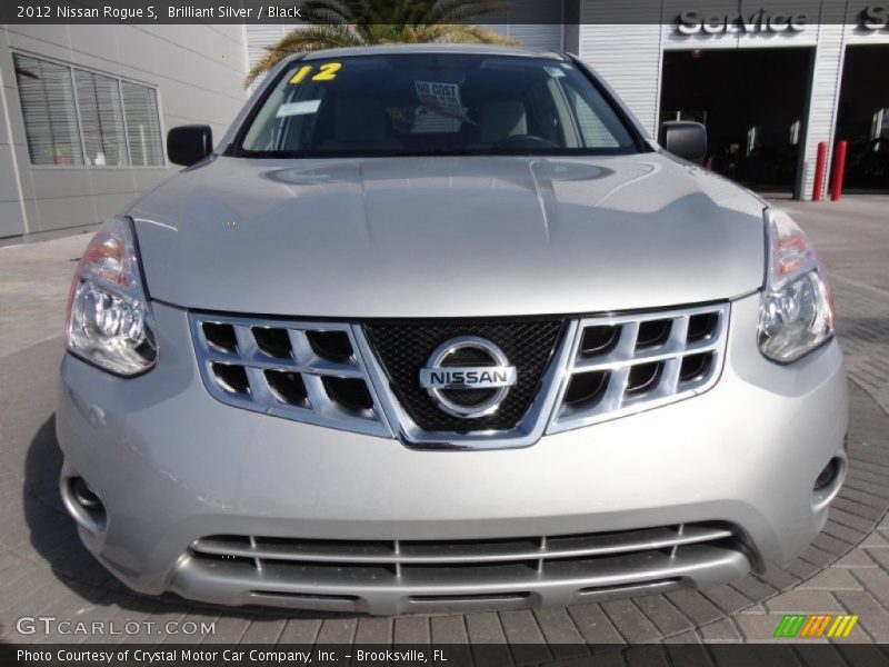 Brilliant Silver / Black 2012 Nissan Rogue S