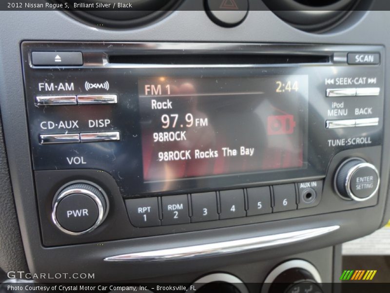 Brilliant Silver / Black 2012 Nissan Rogue S