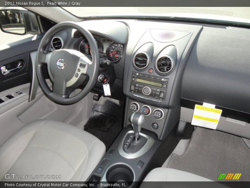 Pearl White / Gray 2012 Nissan Rogue S