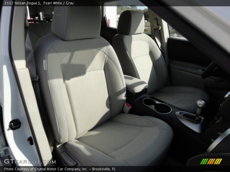 Pearl White / Gray 2012 Nissan Rogue S