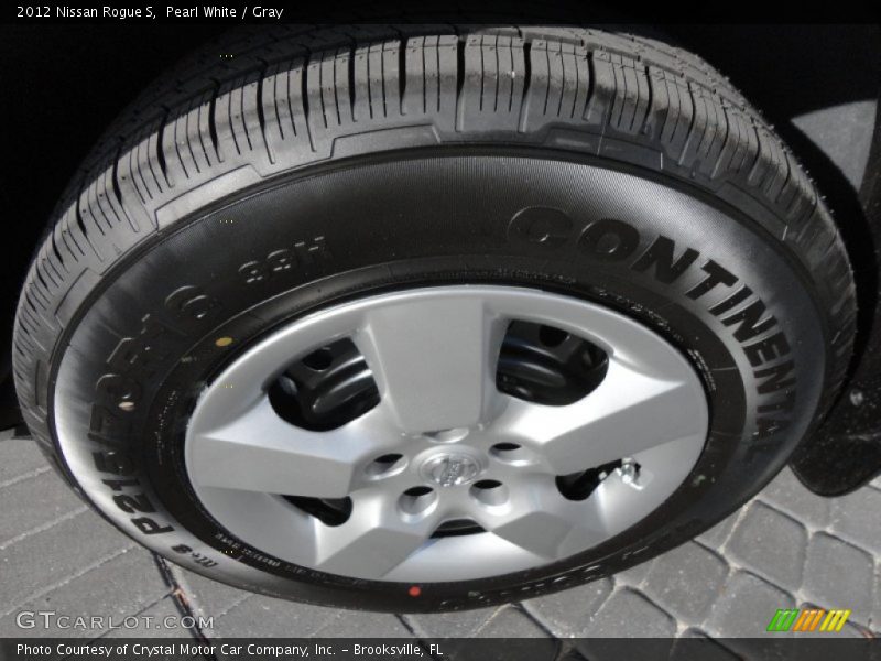 Pearl White / Gray 2012 Nissan Rogue S