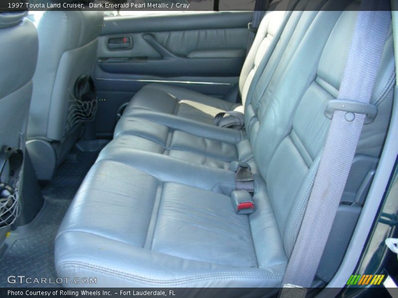 Dark Emerald Pearl Metallic / Gray 1997 Toyota Land Cruiser