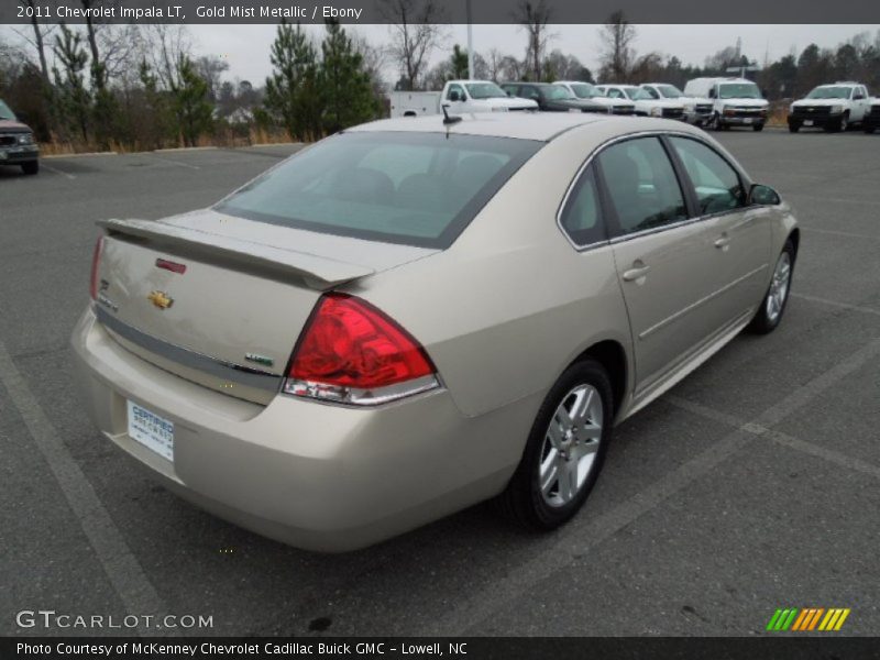 Gold Mist Metallic / Ebony 2011 Chevrolet Impala LT