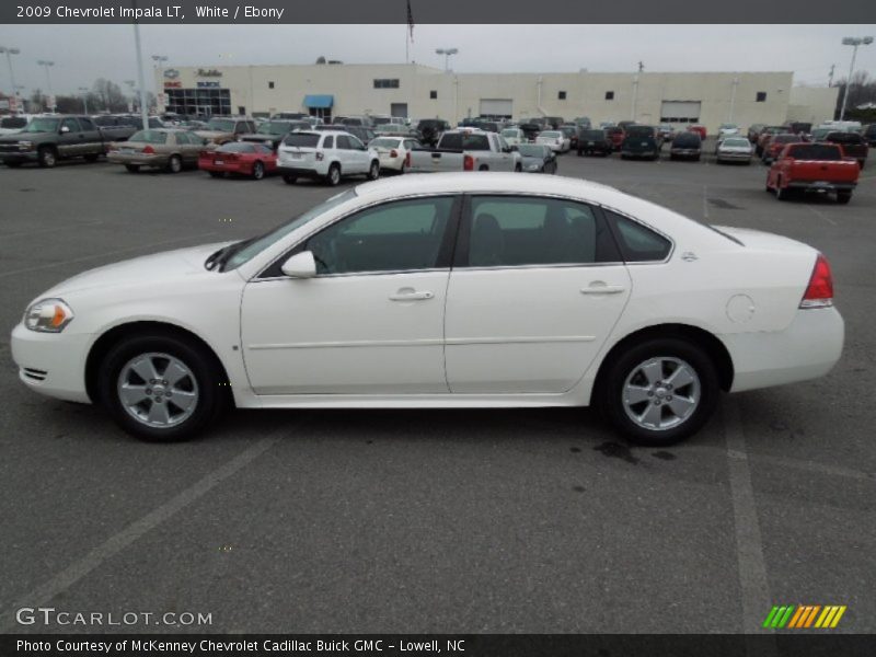White / Ebony 2009 Chevrolet Impala LT