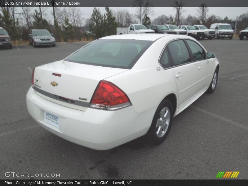 White / Ebony 2009 Chevrolet Impala LT