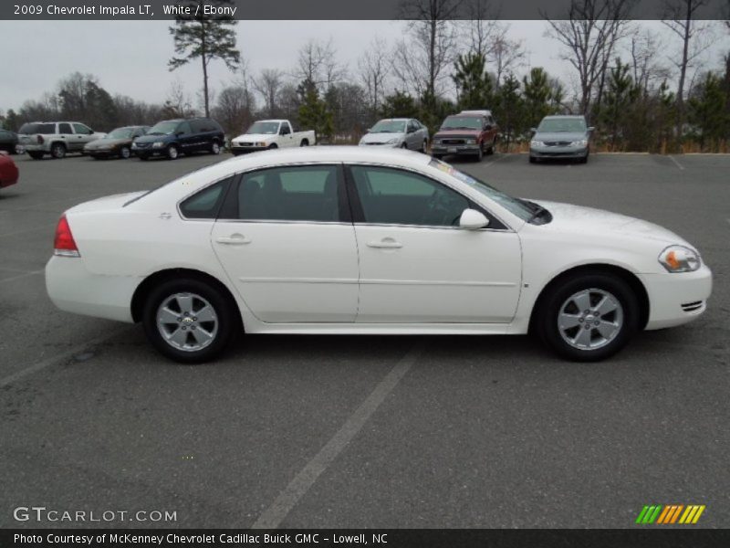 White / Ebony 2009 Chevrolet Impala LT