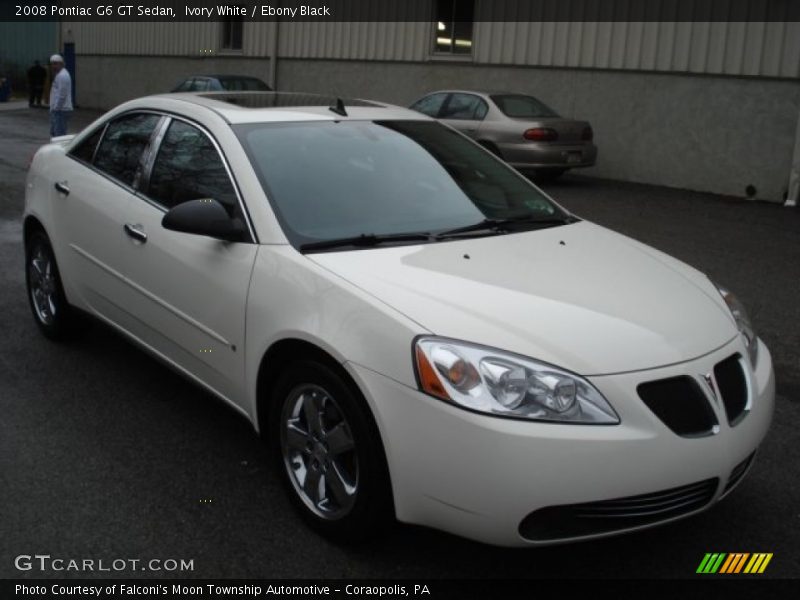 Ivory White / Ebony Black 2008 Pontiac G6 GT Sedan