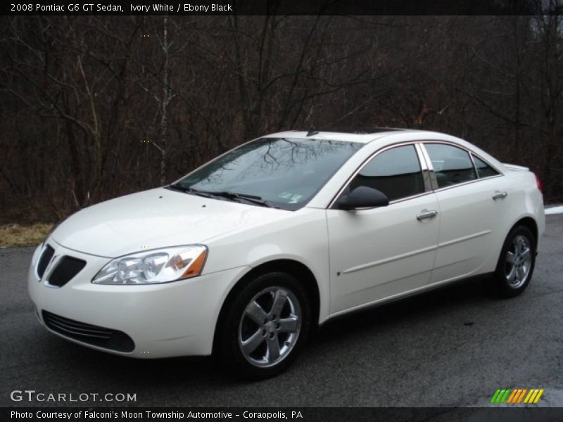 Ivory White / Ebony Black 2008 Pontiac G6 GT Sedan