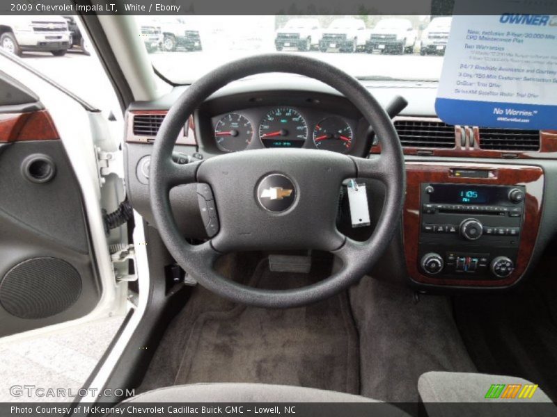 White / Ebony 2009 Chevrolet Impala LT