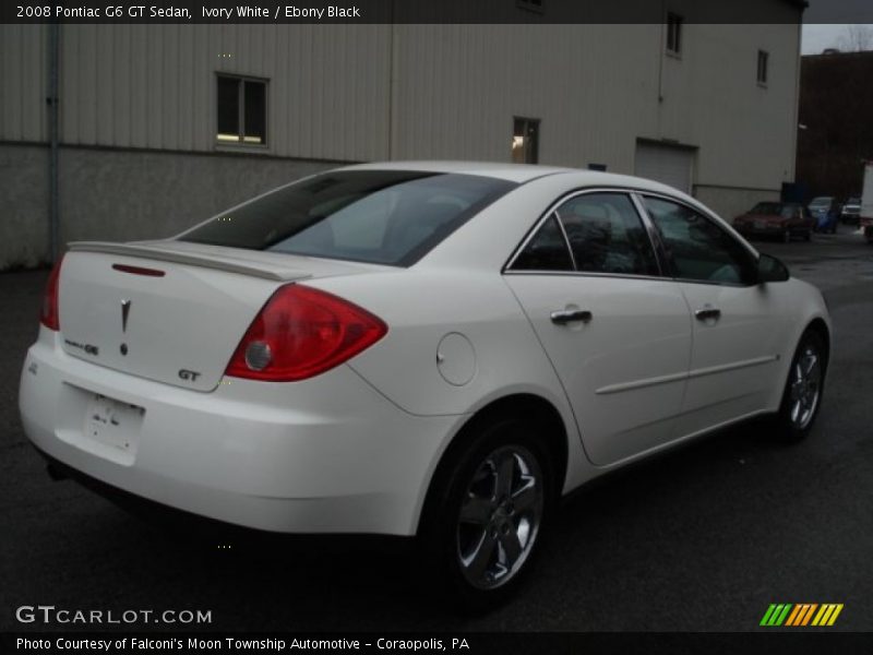 Ivory White / Ebony Black 2008 Pontiac G6 GT Sedan