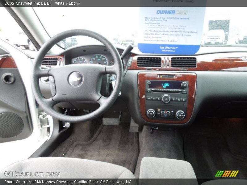 White / Ebony 2009 Chevrolet Impala LT