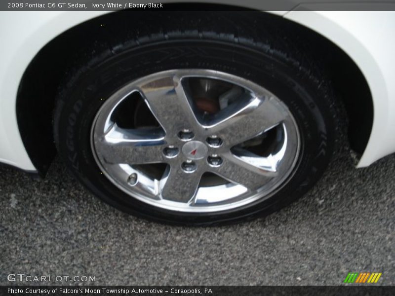 Ivory White / Ebony Black 2008 Pontiac G6 GT Sedan