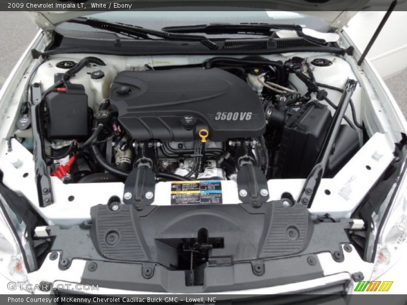 White / Ebony 2009 Chevrolet Impala LT
