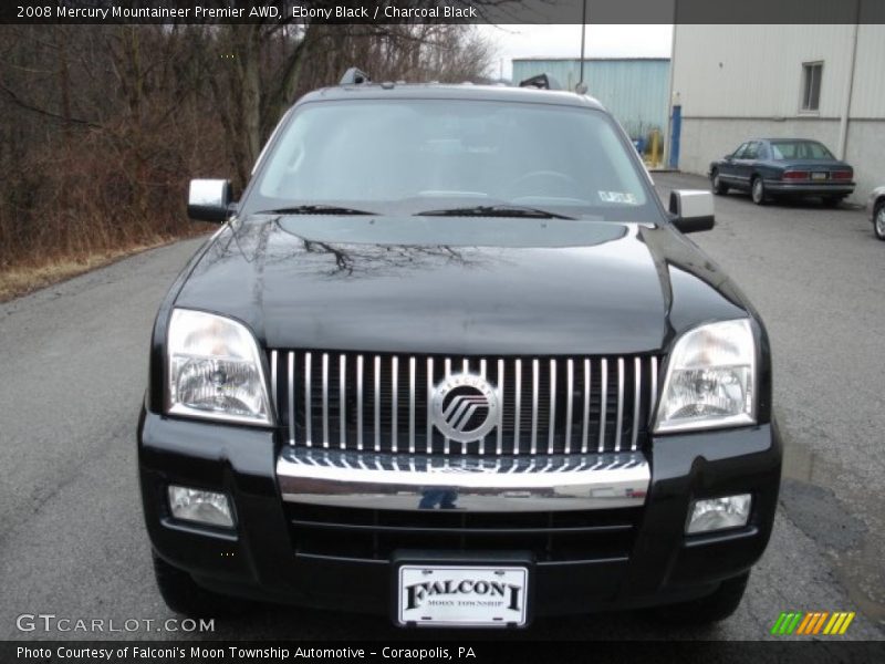 Ebony Black / Charcoal Black 2008 Mercury Mountaineer Premier AWD