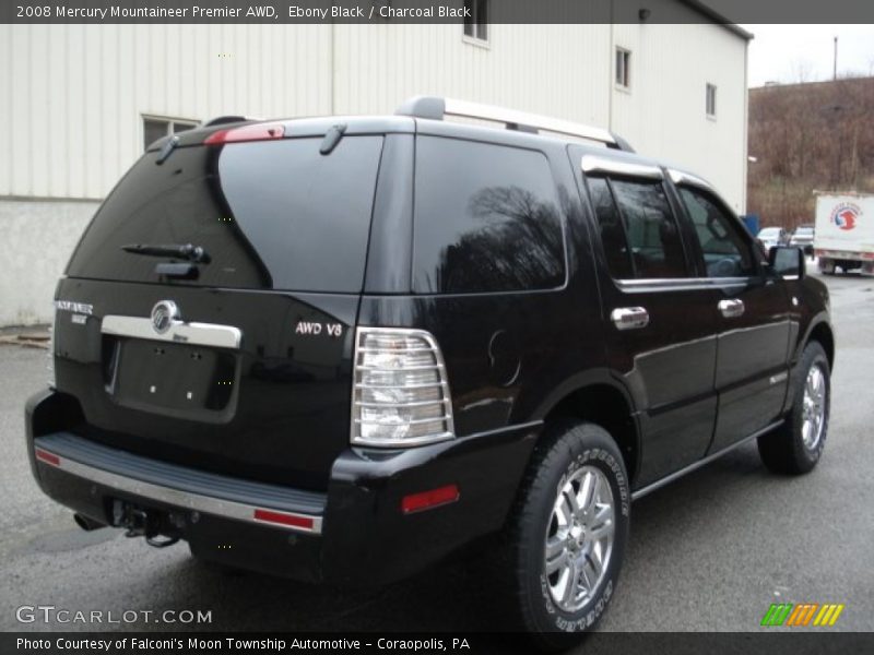 Ebony Black / Charcoal Black 2008 Mercury Mountaineer Premier AWD