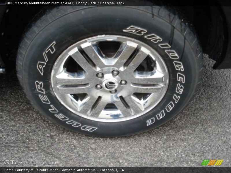 Ebony Black / Charcoal Black 2008 Mercury Mountaineer Premier AWD