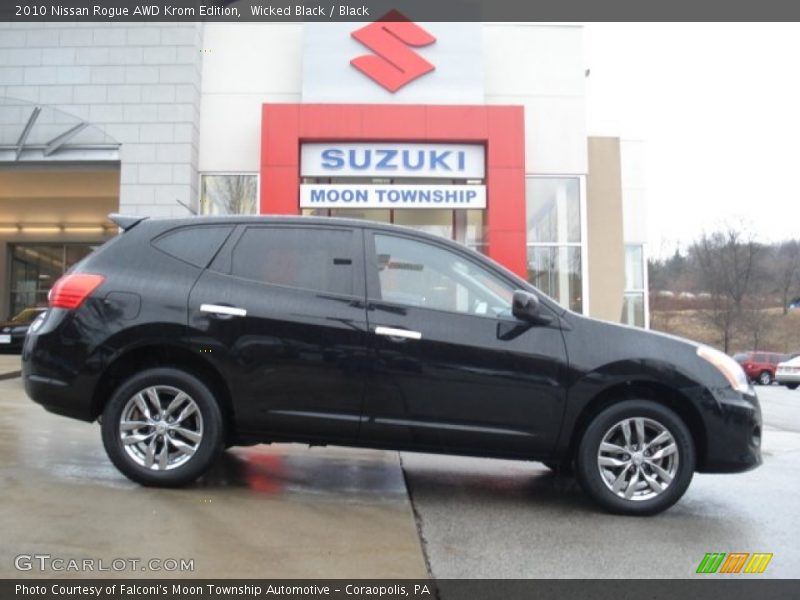 Wicked Black / Black 2010 Nissan Rogue AWD Krom Edition