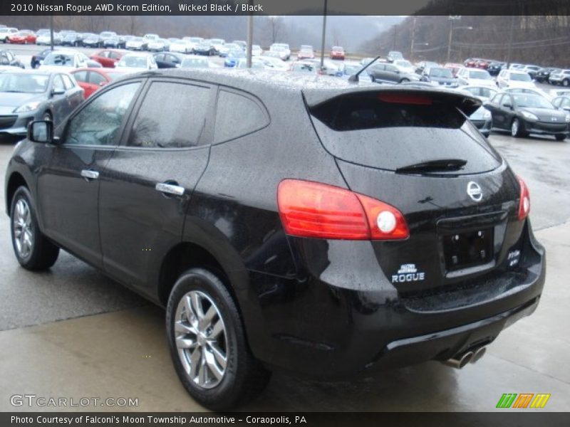 Wicked Black / Black 2010 Nissan Rogue AWD Krom Edition