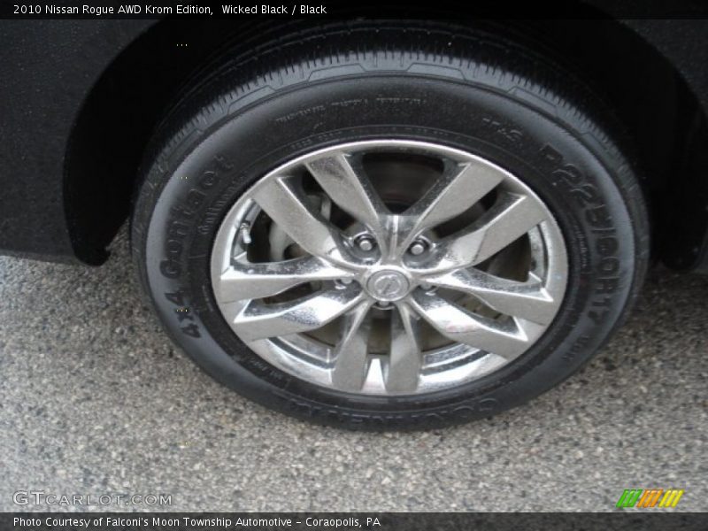 Wicked Black / Black 2010 Nissan Rogue AWD Krom Edition