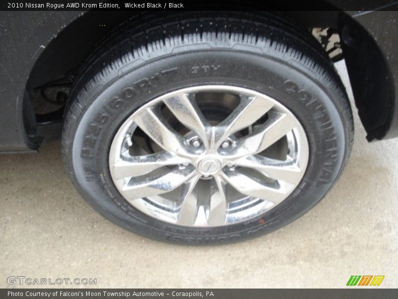 Wicked Black / Black 2010 Nissan Rogue AWD Krom Edition
