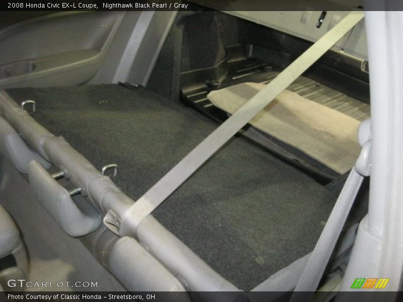 Nighthawk Black Pearl / Gray 2008 Honda Civic EX-L Coupe
