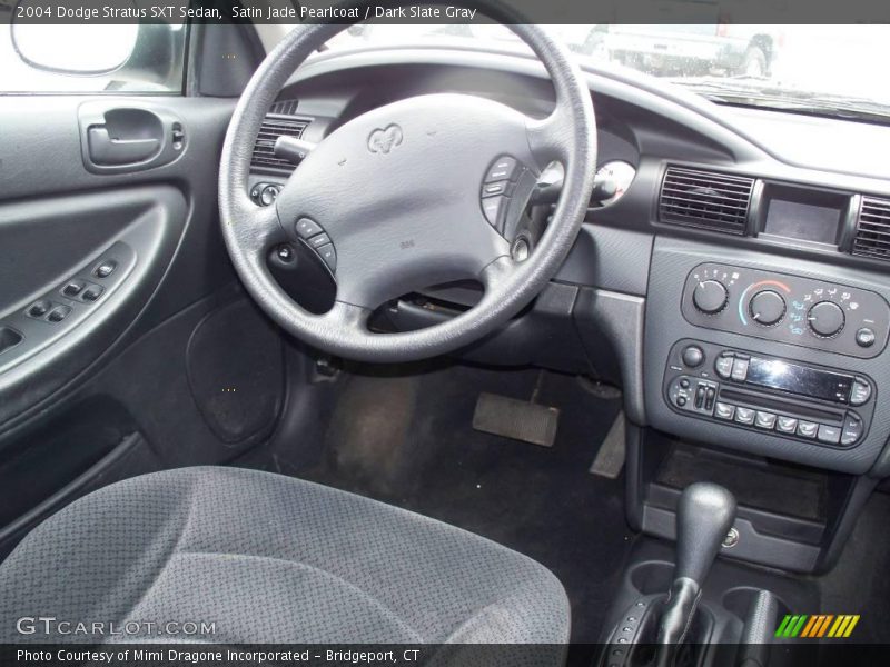 Satin Jade Pearlcoat / Dark Slate Gray 2004 Dodge Stratus SXT Sedan