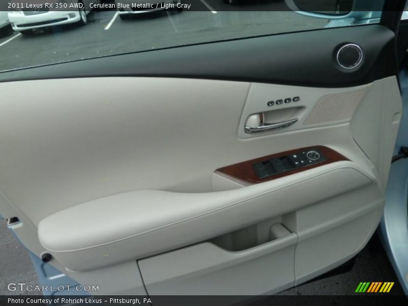 Cerulean Blue Metallic / Light Gray 2011 Lexus RX 350 AWD
