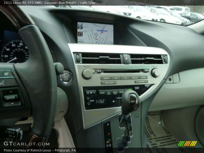 Cerulean Blue Metallic / Light Gray 2011 Lexus RX 350 AWD