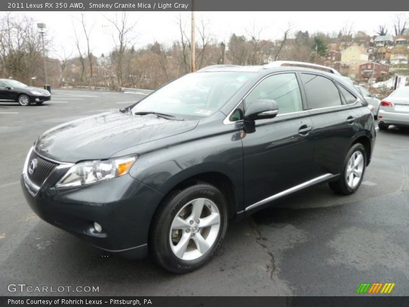 Smokey Granite Mica / Light Gray 2011 Lexus RX 350 AWD