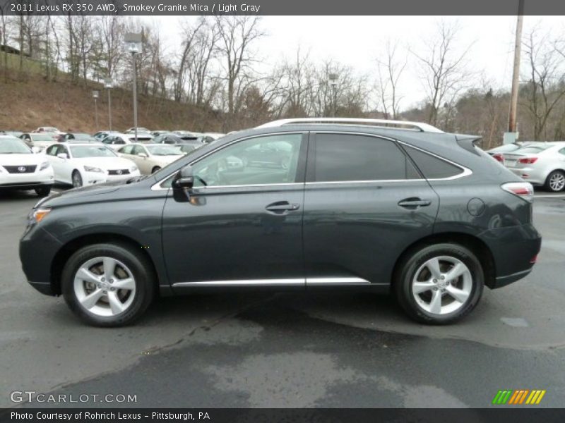 Smokey Granite Mica / Light Gray 2011 Lexus RX 350 AWD