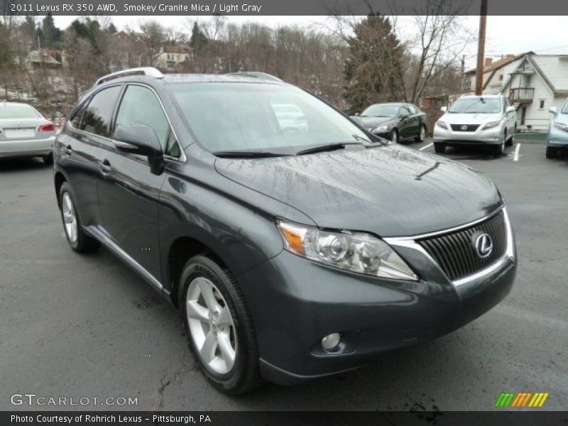 Smokey Granite Mica / Light Gray 2011 Lexus RX 350 AWD