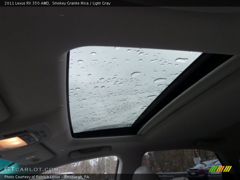 Smokey Granite Mica / Light Gray 2011 Lexus RX 350 AWD